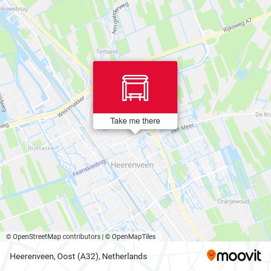 Heerenveen, Oost (A32) Karte