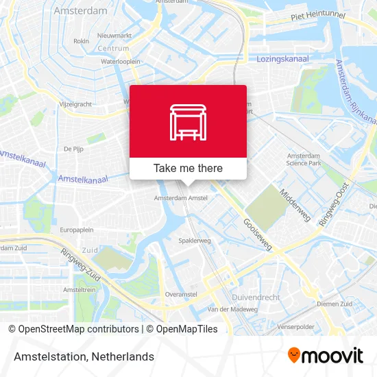 Amstelstation map