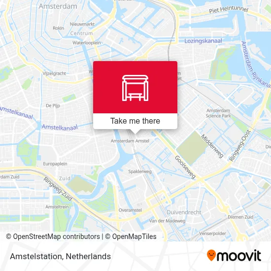 Amstelstation map