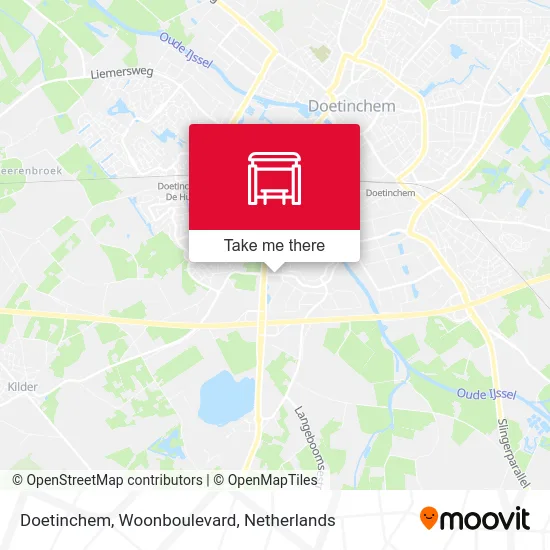 Doetinchem, Woonboulevard map
