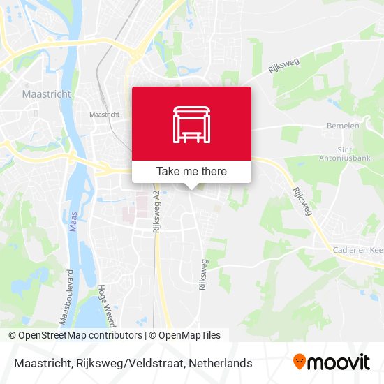 Maastricht, Rijksweg / Veldstraat map