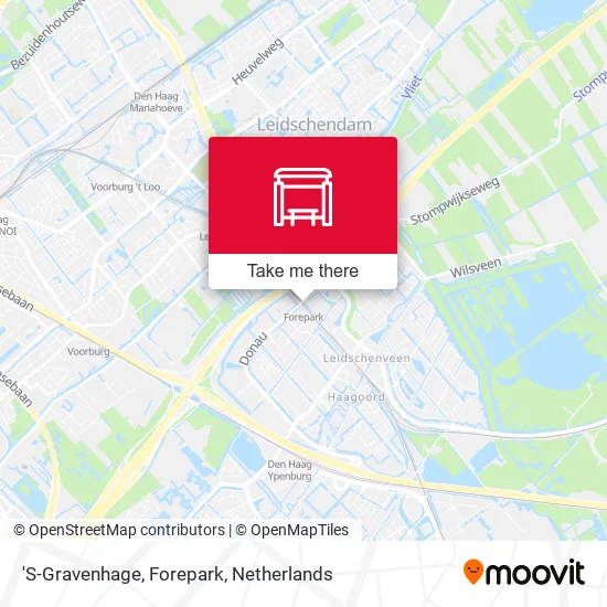 'S-Gravenhage, Forepark map