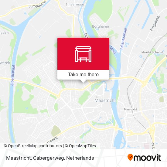 Maastricht, Cabergerweg map