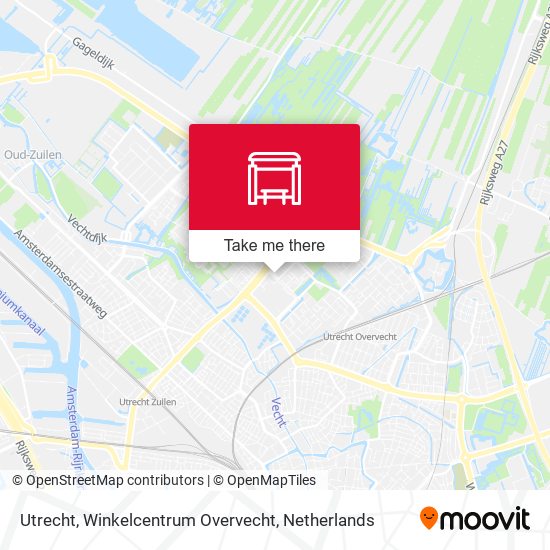 Utrecht, Winkelcentrum Overvecht map