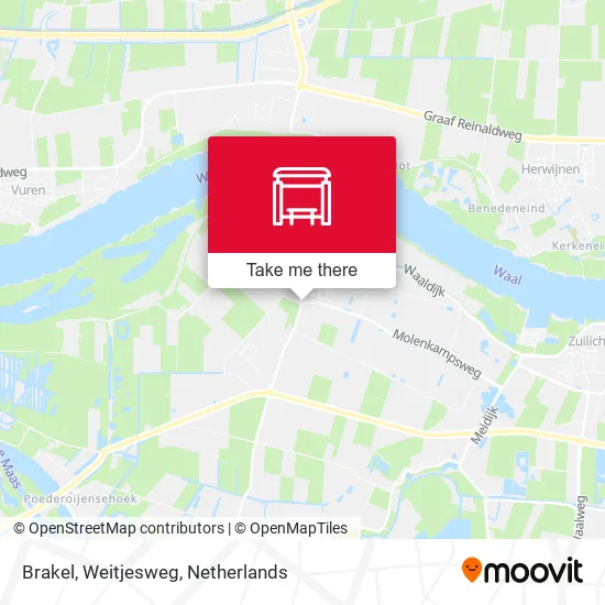Brakel, Weitjesweg map