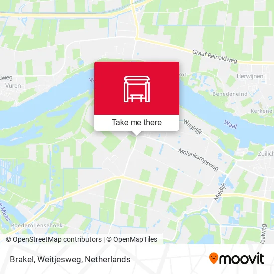 Brakel, Weitjesweg map