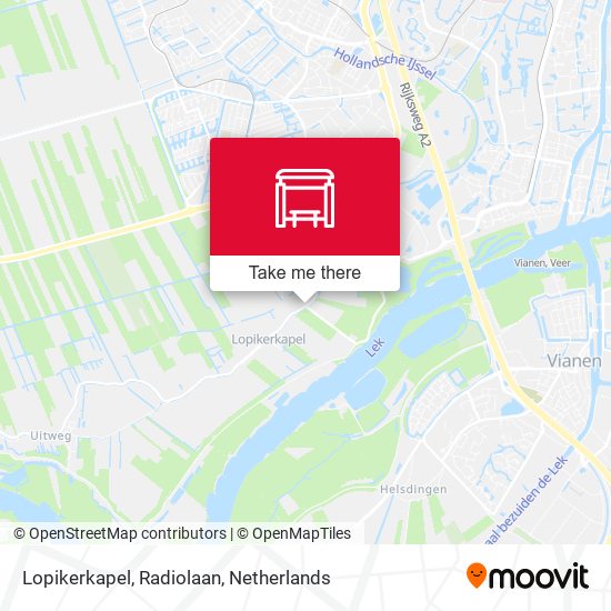 Lopikerkapel, Radiolaan map