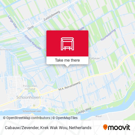 Cabauw/Zevender, Krek Wak Wou map