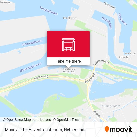 Maasvlakte, Haventransferium Karte