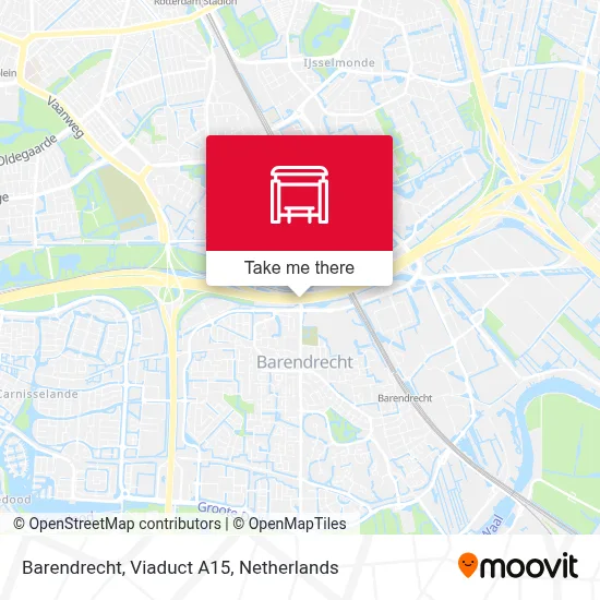 Barendrecht, Viaduct A15 map