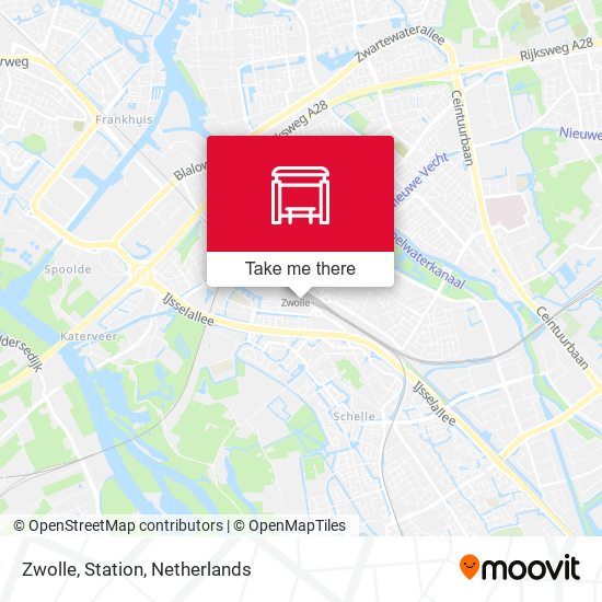 Zwolle, Station map