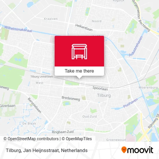 Tilburg, Jan Heijnsstraat map