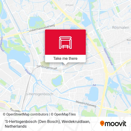 'S-Hertogenbosch (Den Bosch), Weidekruidlaan Karte