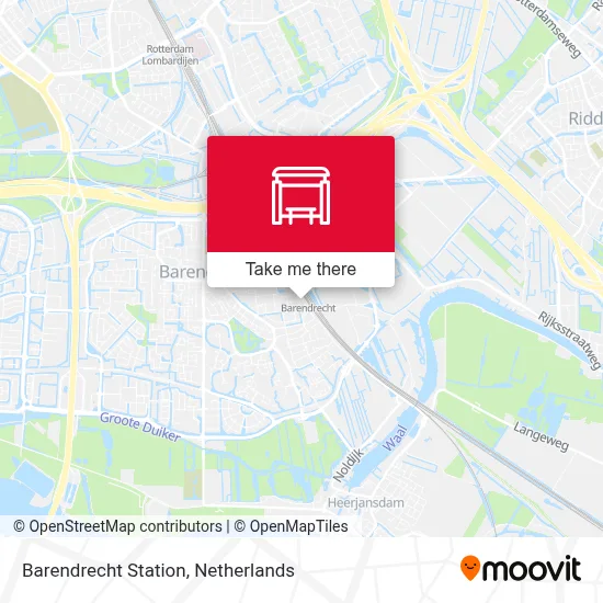 Barendrecht Station map