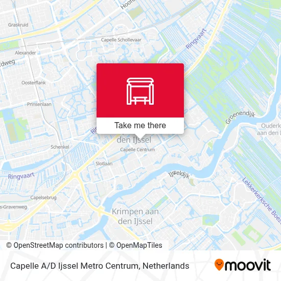 Capelle A / D Ijssel Metro Centrum map