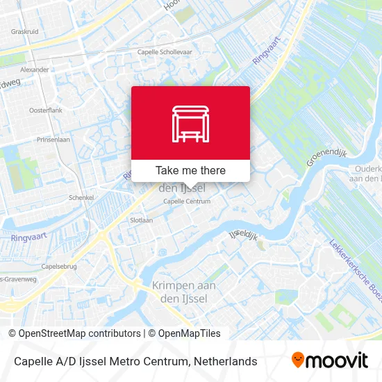 Capelle A / D Ijssel Metro Centrum map