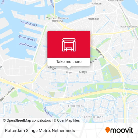 Rotterdam Slinge Metro Karte