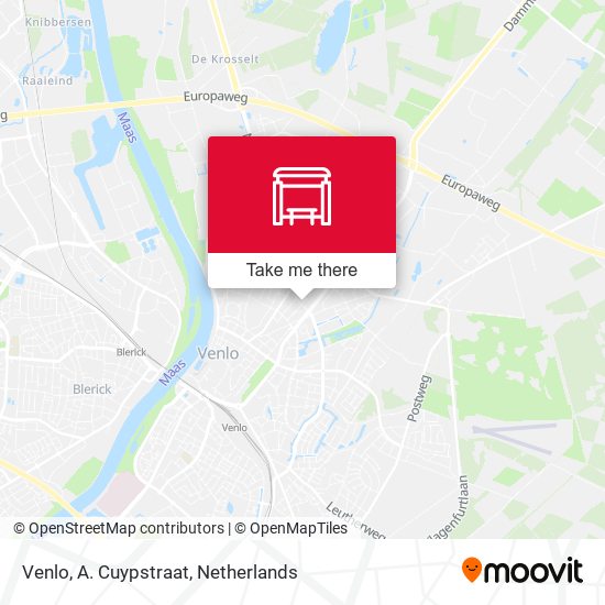 Venlo, A. Cuypstraat map