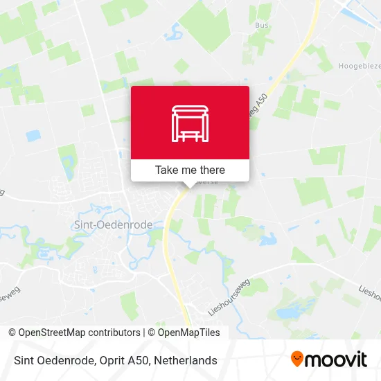 Sint Oedenrode, Oprit A50 map
