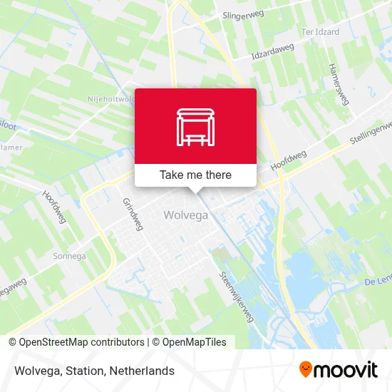 Wolvega, Station map