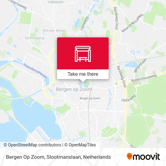 Bergen Op Zoom, Slootmanslaan map