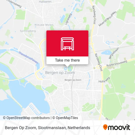 Bergen Op Zoom, Slootmanslaan map