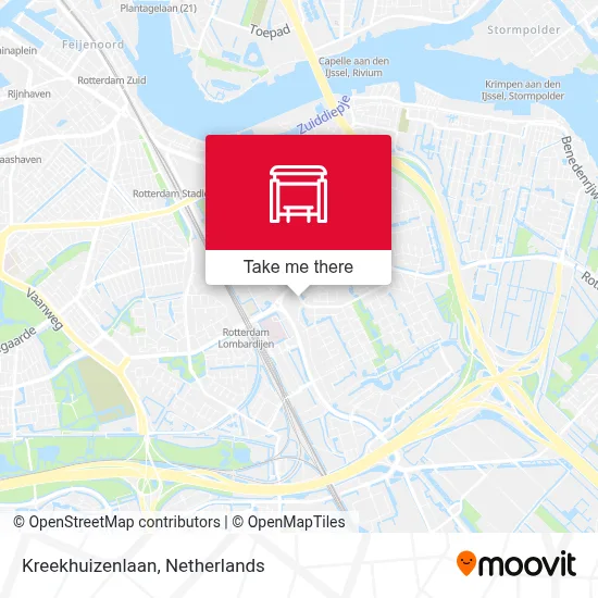 Kreekhuizenlaan map