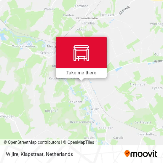 Wijlre, Klapstraat map