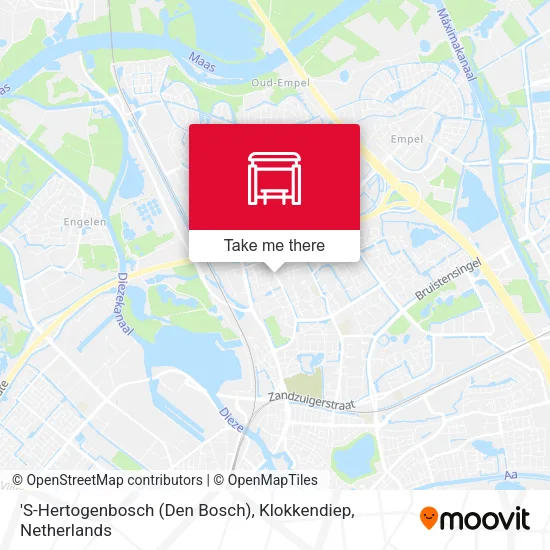 'S-Hertogenbosch (Den Bosch), Klokkendiep map