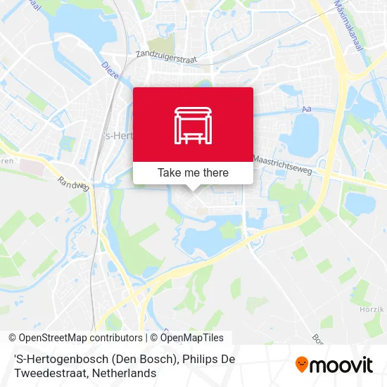 'S-Hertogenbosch (Den Bosch), Philips De Tweedestraat map