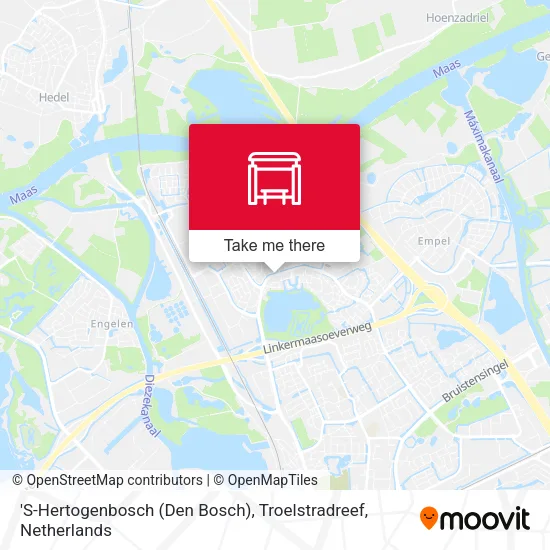 'S-Hertogenbosch (Den Bosch), Troelstradreef Karte