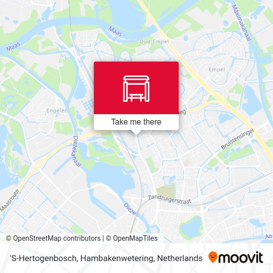 'S-Hertogenbosch, Hambakenwetering Karte