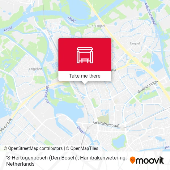'S-Hertogenbosch (Den Bosch), Hambakenwetering map