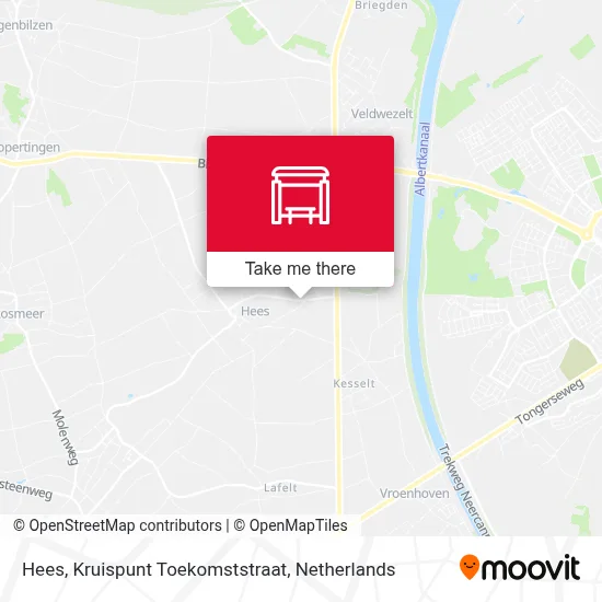 Hees, Kruispunt Toekomststraat map