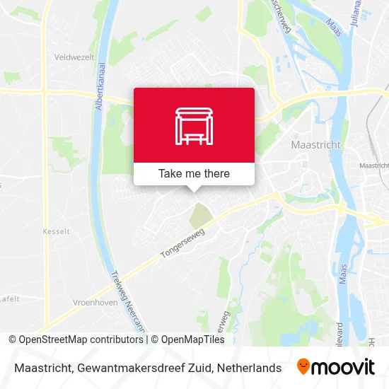 Maastricht, Gewantmakersdreef Zuid Karte
