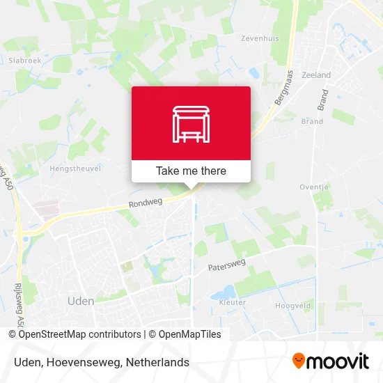 Uden, Hoevenseweg map