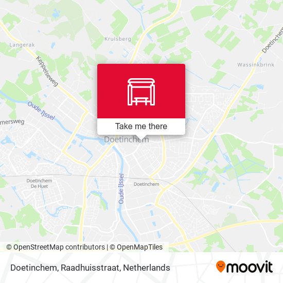 Doetinchem, Raadhuisstraat map