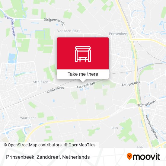 Prinsenbeek, Zanddreef Karte