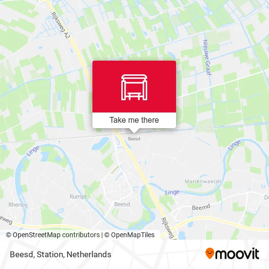 Beesd, Station map