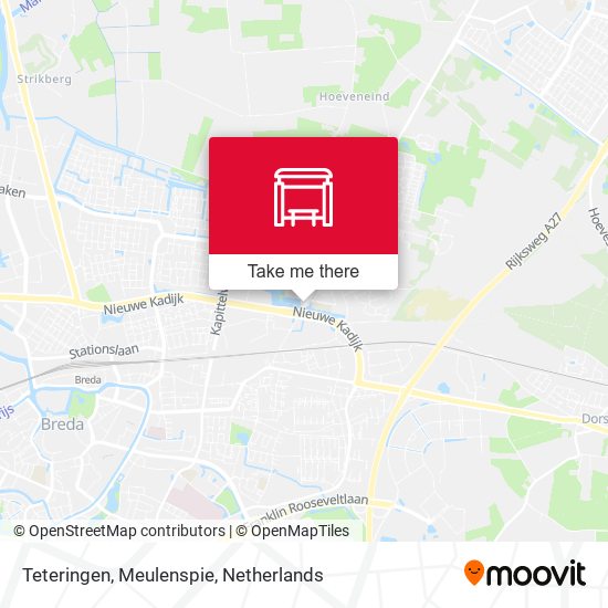 Teteringen, Meulenspie map