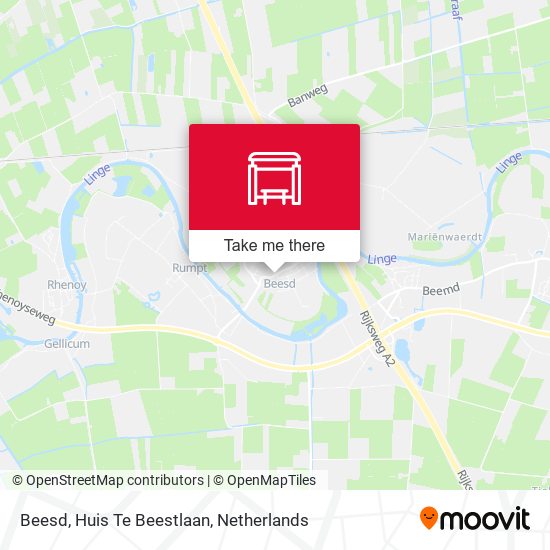 Beesd, Huis Te Beestlaan map