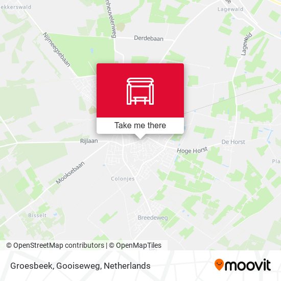 Groesbeek, Gooiseweg map