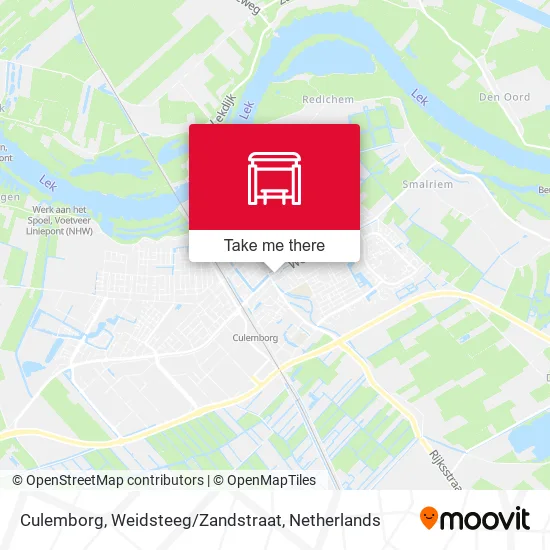 Culemborg, Weidsteeg / Zandstraat map