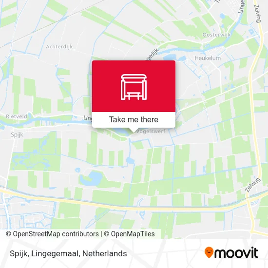 Spijk, Lingegemaal Karte