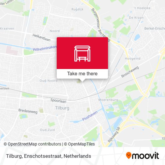 Tilburg, Enschotsestraat map