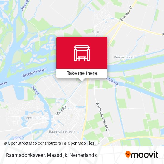 Raamsdonksveer, Maasdijk Karte