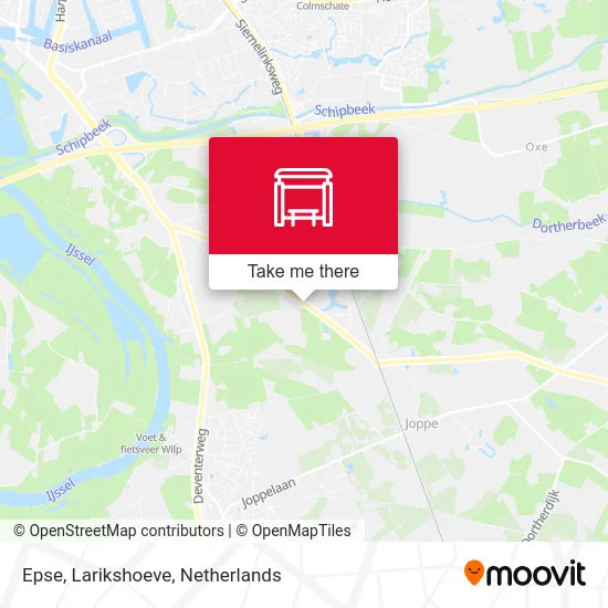 Epse, Larikshoeve map