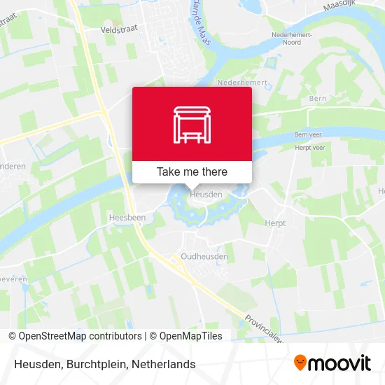 Heusden, Burchtplein Karte