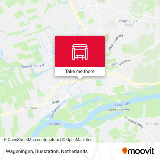 Wageningen, Busstation map