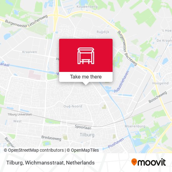 Tilburg, Wichmansstraat map